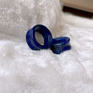 🔴 1" Lapis Lazuli with Pyrite Tunnel Gauges